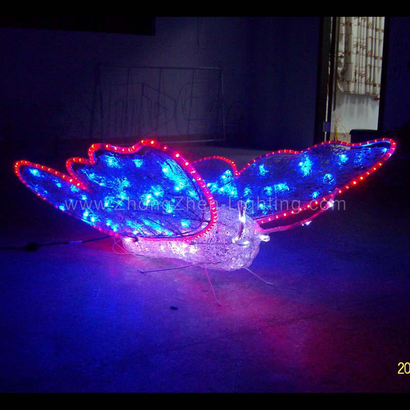 Download 3d Christmas Butterfly Motif Light 01